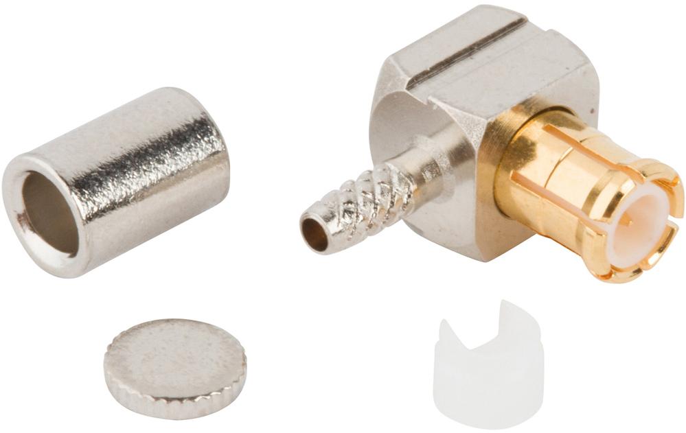 Amphenol RF-919-389P-51A 射频连接器 919-389P-51A Amphenol RF Connectors MCX PL 0Hz to 6GHz 50Ohm Crimp RA Cable Mount Gold - Arrow.com