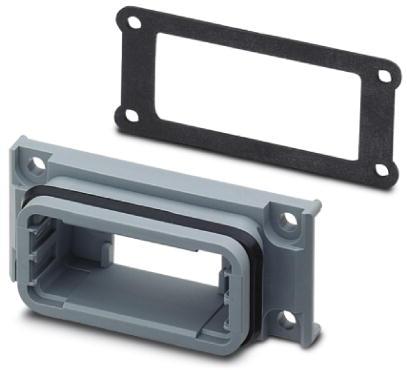 PHOENIX CONTACT-1688366 Steckverbinderzubehör Connector Accessories Mounting Frame Straight Polyamide Gray