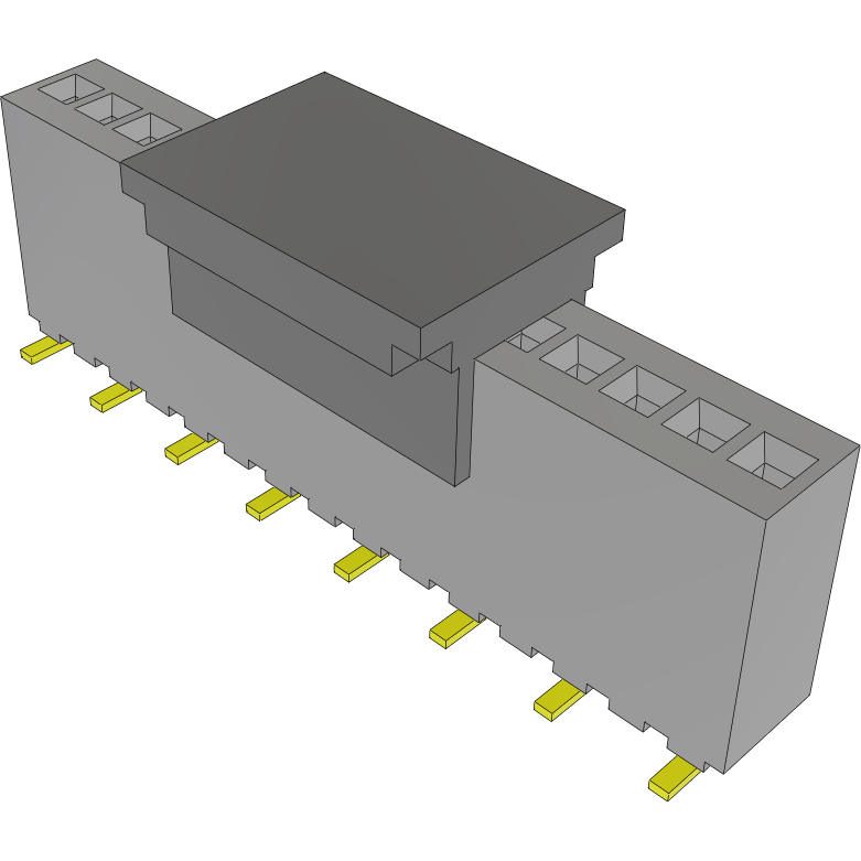 Samtec-RSM-115-02-S-S-P-TR Connector Headers and PCB Receptacles Conn Socket Strip SKT 15 POS 1.27mm Solder ST Top Entry SMD T/R