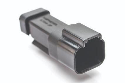 Amphenol-AT04-2P-MM01BLK Connector Discrete Wire Housing Conn Housing RCP 2 POS Crimp ST Cable Mount Black