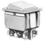 Apem Components-2641LH/2A21900L110V Switch Rocker Switch Rocker ON OFF DPST Quick Connect/Solder Lug Flat Rocker 16A 250VAC 24VDC 248.57VA