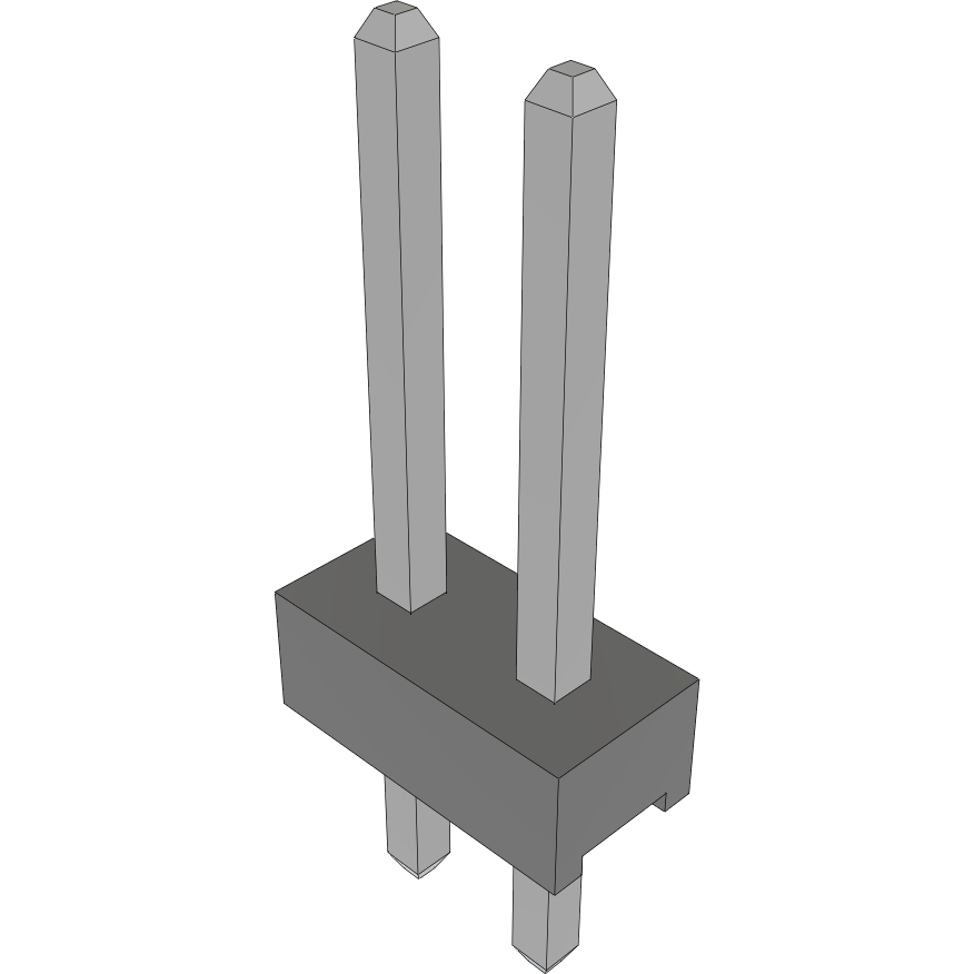Samtec-MTMM-102-06-T-S-240 Steckverbinderleisten und Leiterplattenbuchsen Conn Unshrouded Header HDR 2 POS 2mm Solder ST Top Entry Thru-Hole Bulk