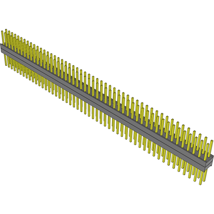 Samtec-EW-50-10-G-D-200 连接器插头及 PCB 插座 Conn Board Stacker HDR 100 POS 2.54mm Solder ST Top Entry Thru-Hole Bulk