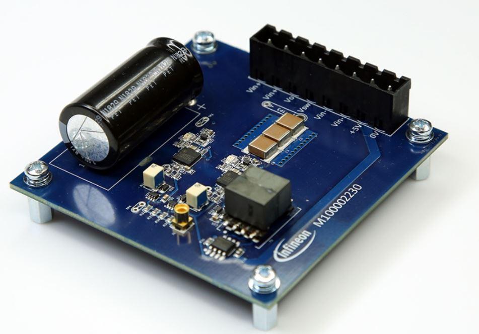 Infineon Technologies AG-EVAL1EDFG1HBGANTOBO1 Power Management Development Boards and Kits 1EDF5673K/IGOT60R070D1 Gate and Power Driver 450V Output Evaluation Board