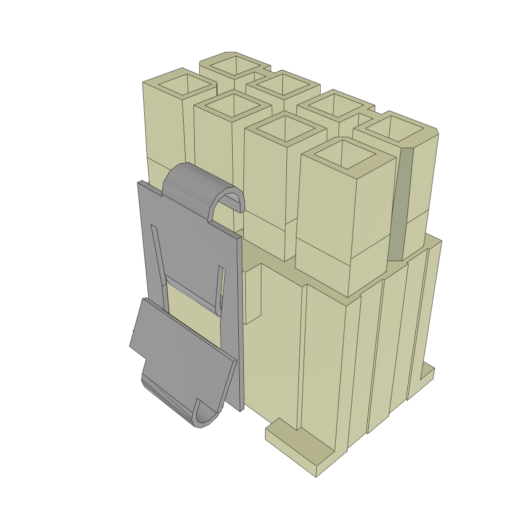Samtec-IPBD-04-D-K-M Einzeladersteckverbinder, Gehäuse Conn Housing 8 POS 4.19mm ST Bulk