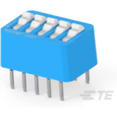 TE Connectivity-3-5435640-6 Switch DIP Switch DIP OFF ON SPST 5 Raised Rocker PC Pins 2.54mm Thru-Hole Tube
