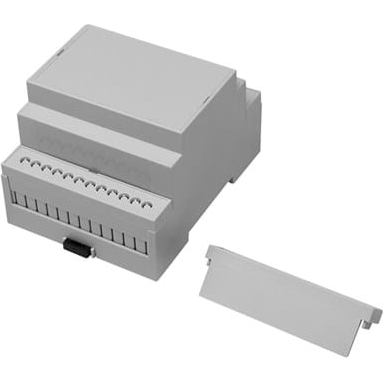 CamdenBoss Ltd-CNMB/4/KIT Cajas, compartimentos y anaqueles Light Gray Polycarbonate DIN Rail Modular Enclosure