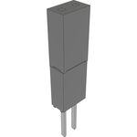 Conn Elevated Socket SKT 2 POS Solder ST Top Entry Thru-Hole Bulk