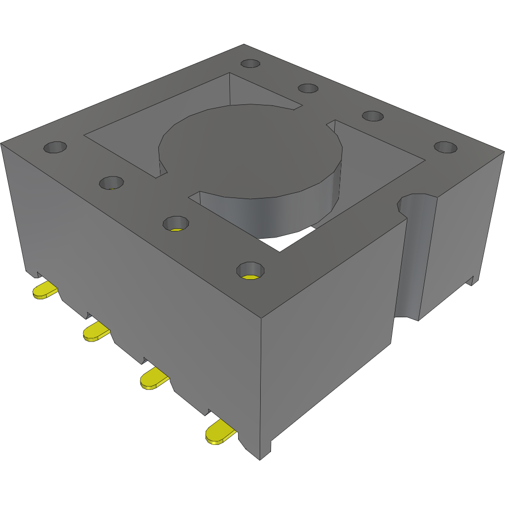 Samtec-ICF-308-S-O-TR 插座连接器 Conn DIP Socket SKT 8 POS 2.54mm Solder ST SMD T/R