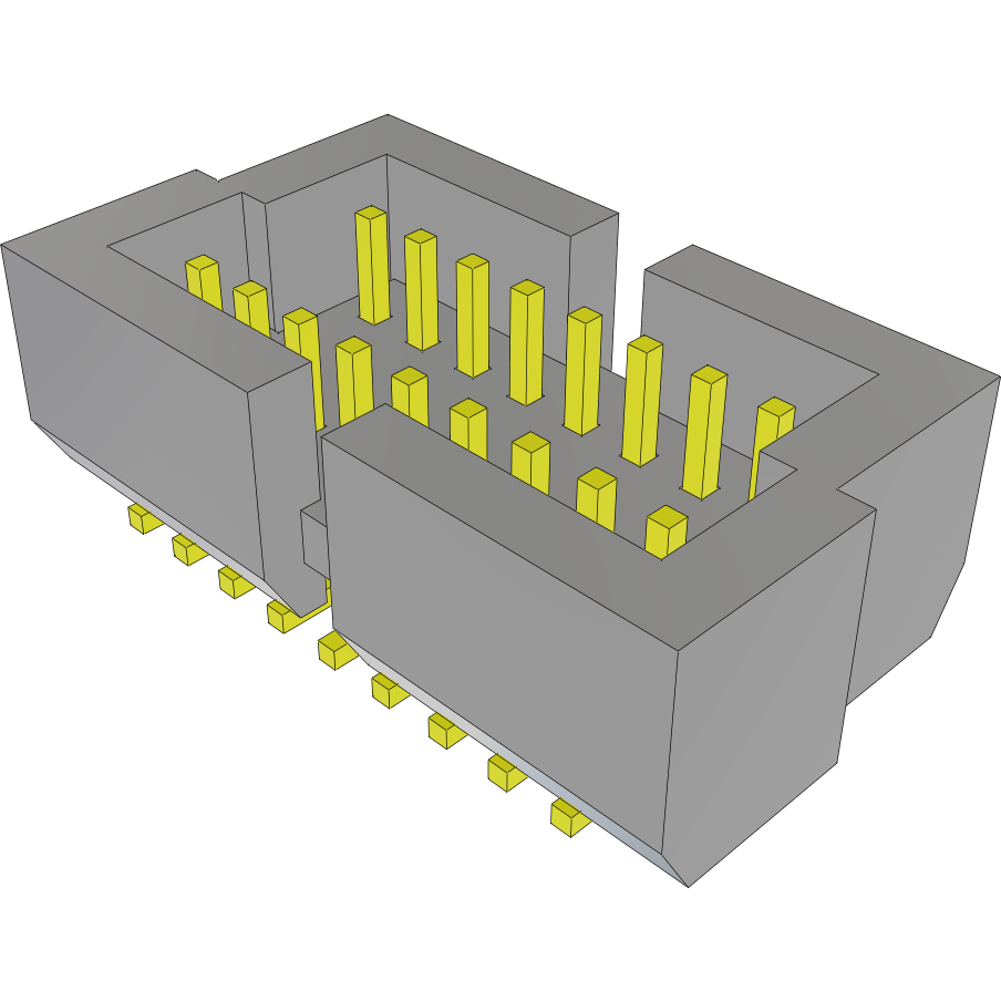 Samtec-BKT-117-01-F-V-S-A Connector Headers and PCB Receptacles Conn Shrouded Header HDR 17 POS 1mm Solder ST SMD Tube