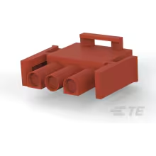 TE Connectivity-1-480700-1 Einzeladersteckverbinder, Gehäuse Conn Housing PL 3 POS 6.35mm Crimp ST Cable Mount Brown Package