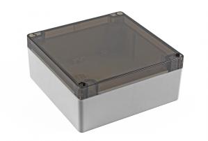 Hammond Manufacturing-1554Q2GYSL Scatole, contenitori e rack Smoke/Light Gray Polycarbonate Wall Mount Watertight Enclosure
