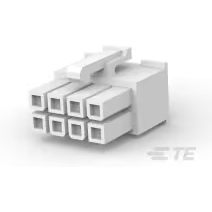 TE Connectivity-794954-8 Einzeladersteckverbinder, Gehäuse Conn Housing RCP 8 POS 4.2mm Crimp ST Cable Mount Natural Bag