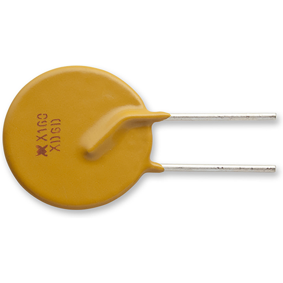 Littelfuse-RXEF160-AP PTC, rückstellbare Sicherung PTC Resettable Fuse 1.6A(hold) 3.2A(trip) 72VAC/72VDC 40A 1.9W 11.4s 0.09Ohm Radial 16.3 X 3mm Ammo