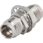 Amphenol SV Microwave-SF1116-6083 RF-Steckverbinder Conn 2.4mm Adapter 0Hz to 50GHz 50Ohm ST Panel Mount RCP/RCP Gold Over Nickel Tray