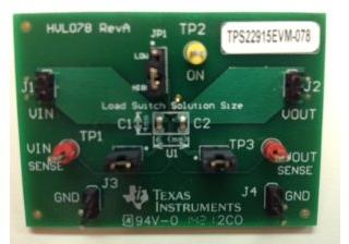 Texas Instruments-TPS22915BEVM-078 Power Management Development Boards and Kits TPS22915B Power Switch Evaluation Board