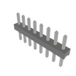 Conn Unshrouded Header HDR 8 POS 2mm Solder ST Top Entry Thru-Hole Bulk