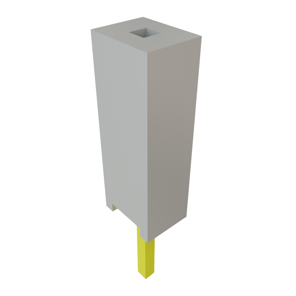 Samtec-SSQ-101-02-T-S Steckverbinderleisten und Leiterplattenbuchsen Conn Socket Strip SKT 1 POS Solder ST Top Entry Thru-Hole Bulk