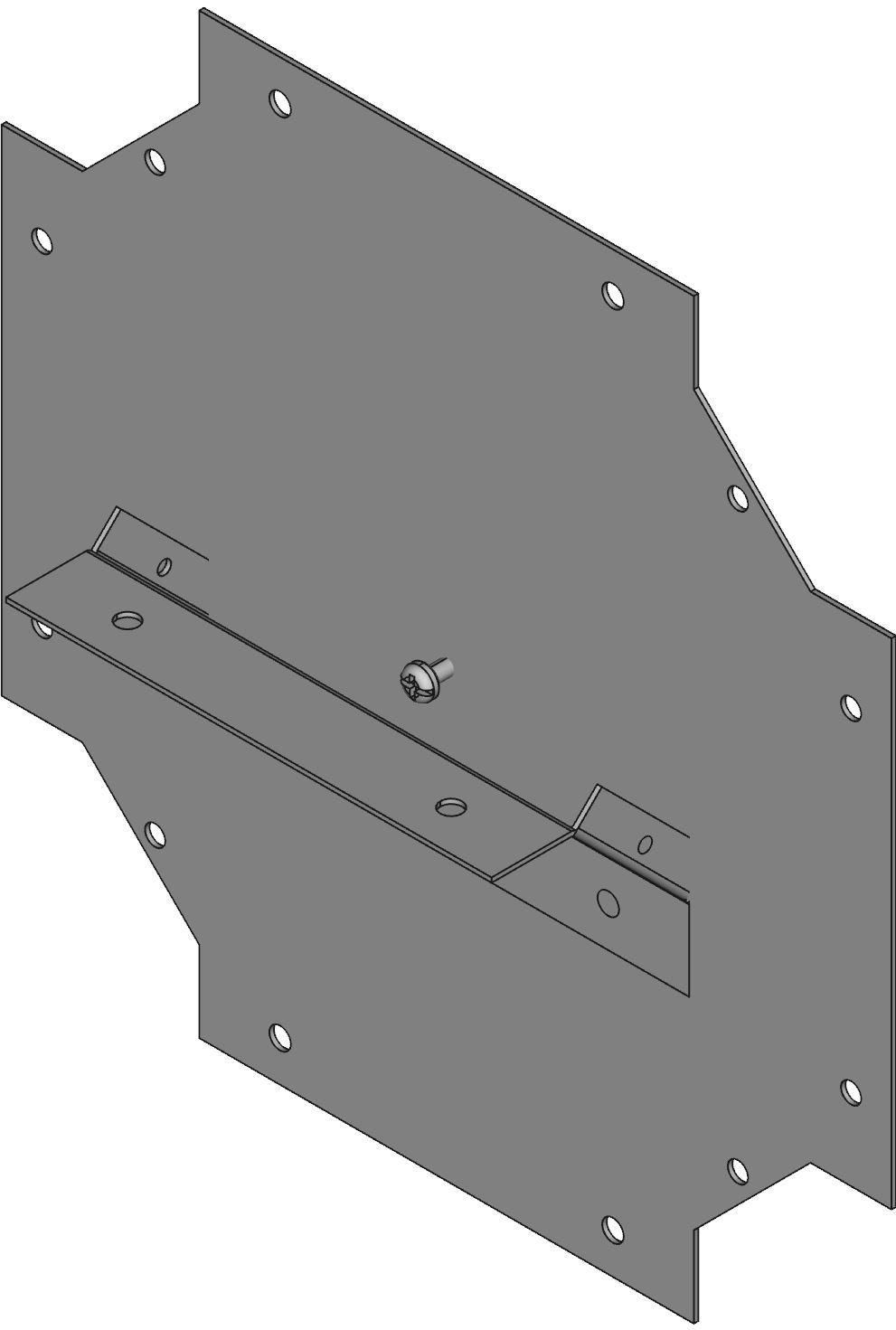 Hammond Manufacturing-CWCF6 Accesorios del cable Wiring Ducts Cross Fitting Square Screw Steel Gray