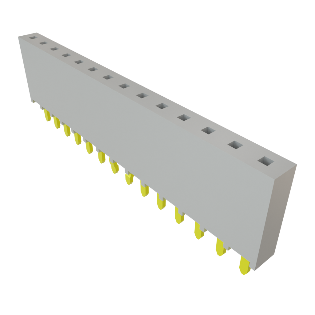 Samtec-SSW-114-01-G-S-LL Connector Headers and PCB Receptacles Conn Socket Strip SKT 14 POS 2.54mm Solder ST Top Entry Thru-Hole Bulk