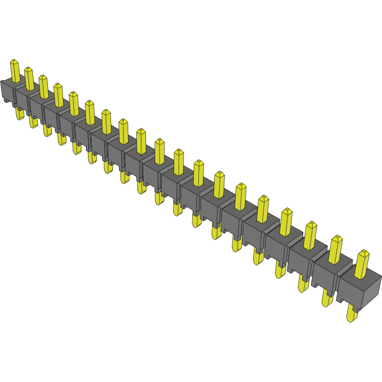 Samtec-TSW-119-06-G-S Steckverbinderleisten und Leiterplattenbuchsen Conn Unshrouded Header HDR 19 POS 2.54mm Solder ST Top Entry Thru-Hole Bulk