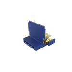 Clincher™ Flex Connectors, Receptacle Assembly, Single Row, 4 Positions, 2.54mm (.100in) Pitch