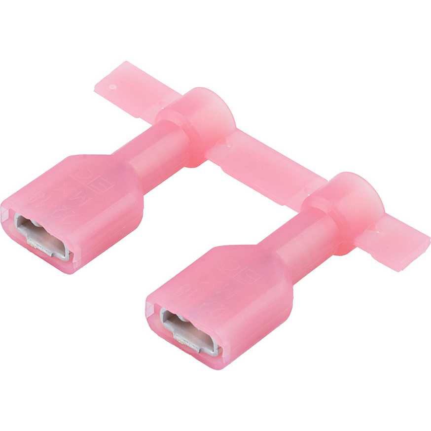 Molex-190030108 Terminali connettore Quick Disconnect Terminal 18-22AWG Brass Pink F 19.81mm Electro Tin InsulKrimp™ Reel