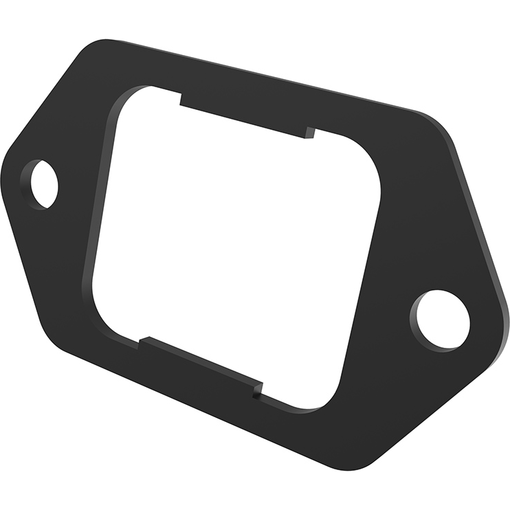 Molex-19427-0021 Steckverbinderzubehör Connector Accessories, Gaskets Rectangle EPDM Black Flange Mount