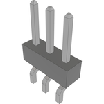 Conn Unshrouded Header HDR 3 POS 2mm Solder RA Side Entry SMD T/R