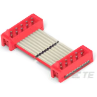 TE Connectivity-1483353-1 Assemblaggio cavo a nastro piatto Cable Assembly 0.1m 28AWG 10 to 10 POS Wire to Board to Wire to Board M-M