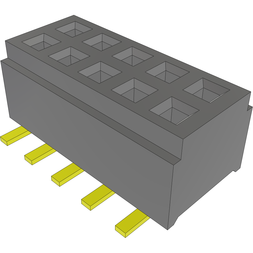 Samtec-CLM-105-02-G-D-A Piastre connettori e prese PCB Conn Micro Socket Strip SKT 10 POS 1mm Solder ST SMD Tube