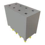 Conn Socket Strip SKT 8 POS 2mm Solder ST Top Entry Thru-Hole Bulk