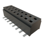 Conn Micro Socket Strip SKT 16 POS 1mm Solder ST Top Entry SMD Tube
