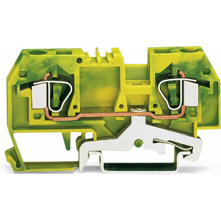 WAGO-282-907/999-950 Steckverbinder, Klemmenblöcke Conn Ground Terminal Block 2 POS Spring Clamp DIN Rail Box