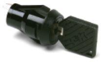 Littelfuse-P200AF2CM03G2 Switch KeyLock Switch Key Lock DP3T 45° Flat Key 4A 250VAC 20VDC 0.4VA Solder Lug Panel Mount