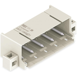 THT Male Header, 1.4 mm Dia solder pin, angled, clamping collar, Pin spacing 7.5 mm, 4-pole