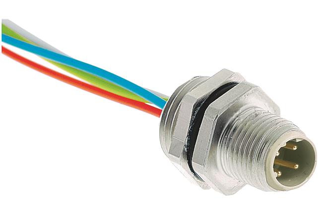 HARTING-21033711403 null Cable Assembly Circular 0.5m 22AWG M12 Circular 4 Straight