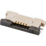 Conn FFC/FPC Connector SKT 5 POS 0.5mm Solder RA SMD T/R