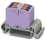 PHOENIX CONTACT-3273148 Blocs de raccordement de terminaux Conn Distribution Terminal Block 6 POS Spring Clamp DIN Rail/Panel Mount 24A