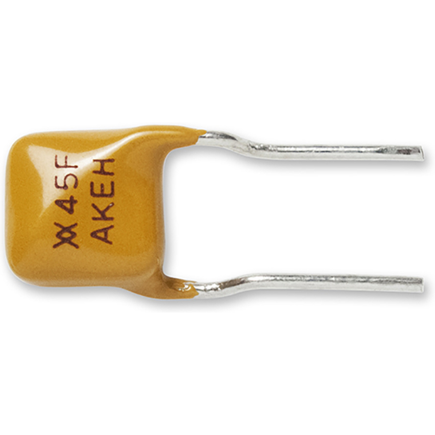 Littelfuse-TRF250-145U Fusible reprogramable PTC PTC Resettable Fuse 0.145A(hold) 0.29A(trip) 60VDC 3A 0.7W 4s 3.5Ohm Radial 6 X 3.8 X 6mm Bag