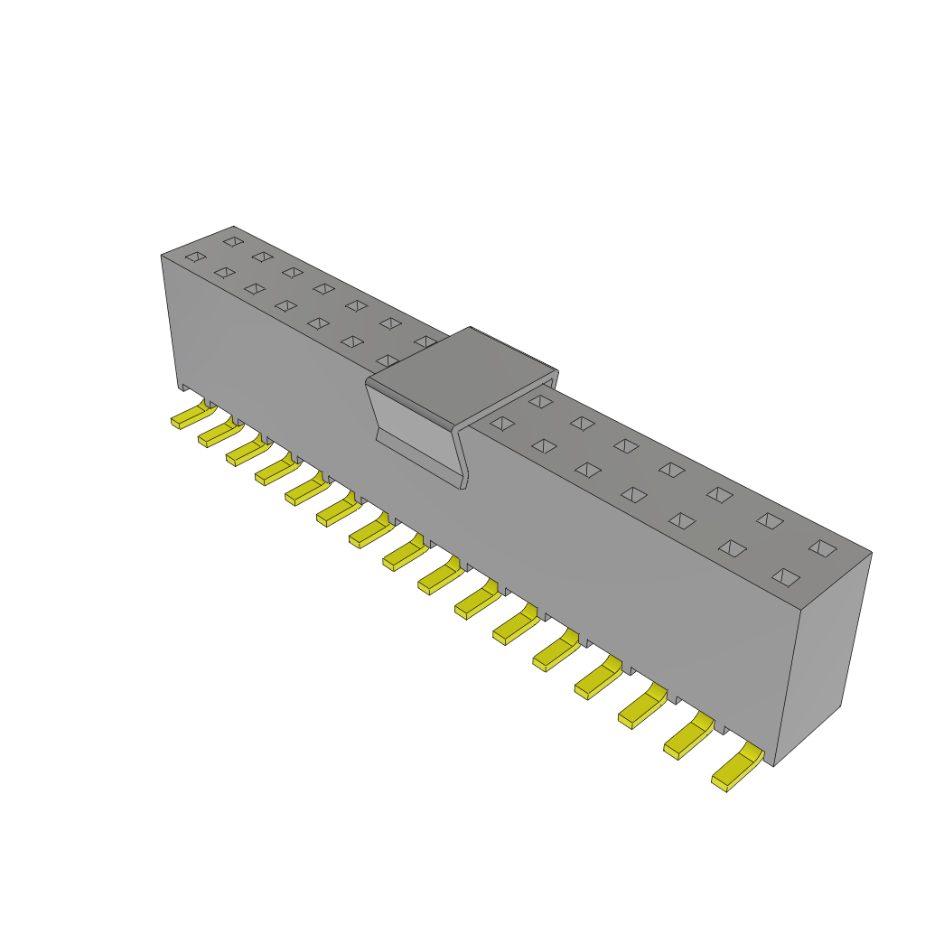 Samtec-SSW-116-22-F-D-VS-P Cabezales del conector y receptáculos PCB Conn Socket Strip SKT 32 POS 2.54mm Solder ST Top Entry SMD Tube