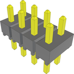 Conn Unshrouded Header HDR 8 POS 2.54mm Solder ST Top Entry Thru-Hole Bulk