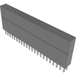 Conn Elevated Socket SKT 44 POS 2.54mm Solder ST Top Entry Thru-Hole Tube