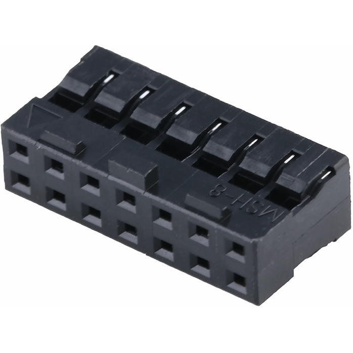 Molex-51110-1451 Einzeladersteckverbinder, Gehäuse Conn Housing RCP 14 POS 2mm Crimp ST Cable Mount Black Milli-Grid Bag