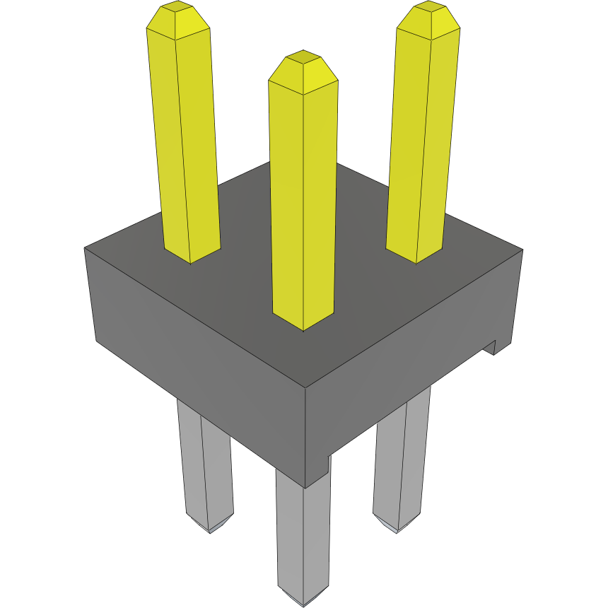 Samtec-TMM-102-01-S-D-002 Steckverbinderleisten und Leiterplattenbuchsen Conn Unshrouded Header HDR 4 POS 2mm Solder ST Top Entry Thru-Hole Bulk