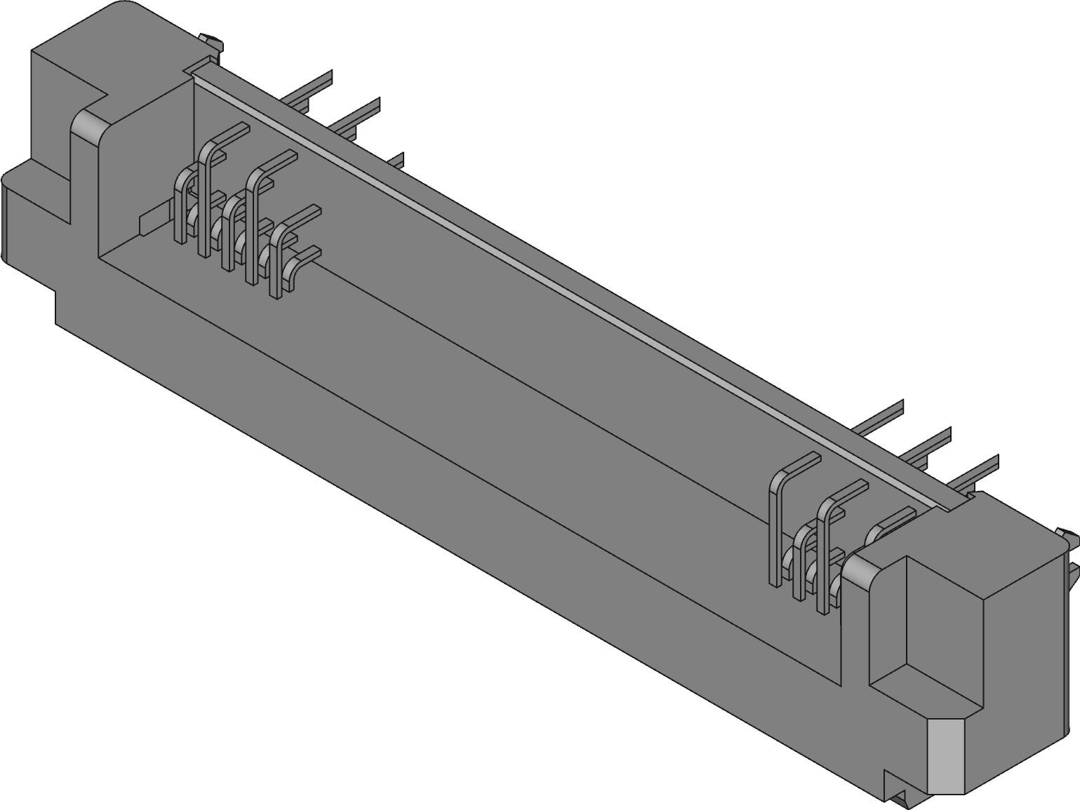 3M-P50L-060P-RR1-DA Connettore rettangolare Conn Rectangular PIN 60 POS 2.54mm Solder RA Thru-Hole Box