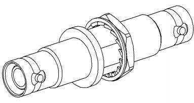 Radiall-R317720000 RF-Steckverbinder Conn SHV Adapter 0Hz to 2GHz 50Ohm ST PL/PL Gold Over Nickel Standard