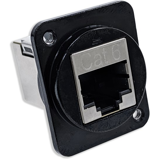 Switchcraft-EHRJ45D6SB Steckverbinder, Telefon und Telekommunikation Conn RJ-45 F 8 POS ST Flange Mount 8 Terminal 1 Port Cat 6 Individual