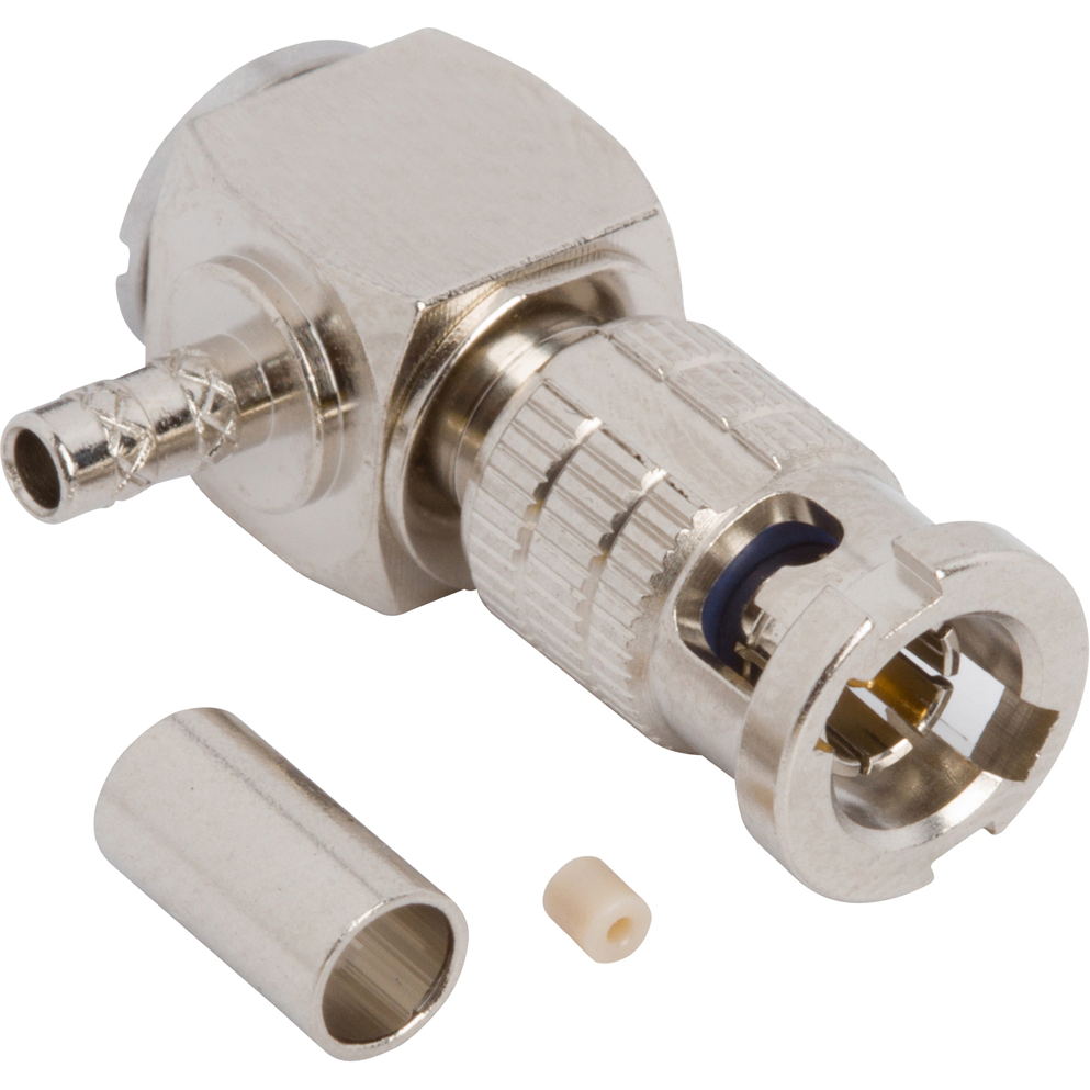 Amphenol RF-034-5071 射频连接器 Conn HD-BNC 0Hz to 6GHz 50Ohm Solder RA Cable Mount PL Gold Bag