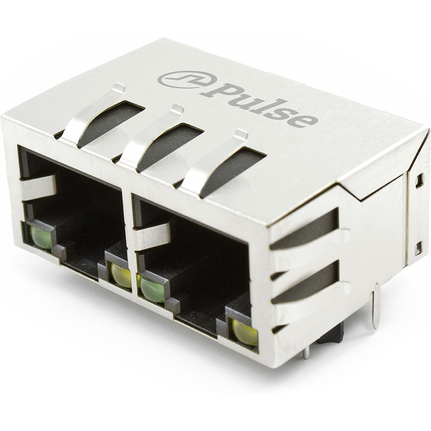 Pulse Electronics Corporation-JXD0-2015NL Steckverbinder, Telefon und Telekommunikation Conn RJ-45 RCP 20 POS 1.27mm Solder RA Thru-Hole 28 Terminal 2 Port
